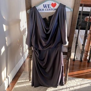 Cache beautiful cocktail dress, slate gray, size 4.